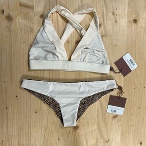 Acacia swimwear bikini set in Vanilla